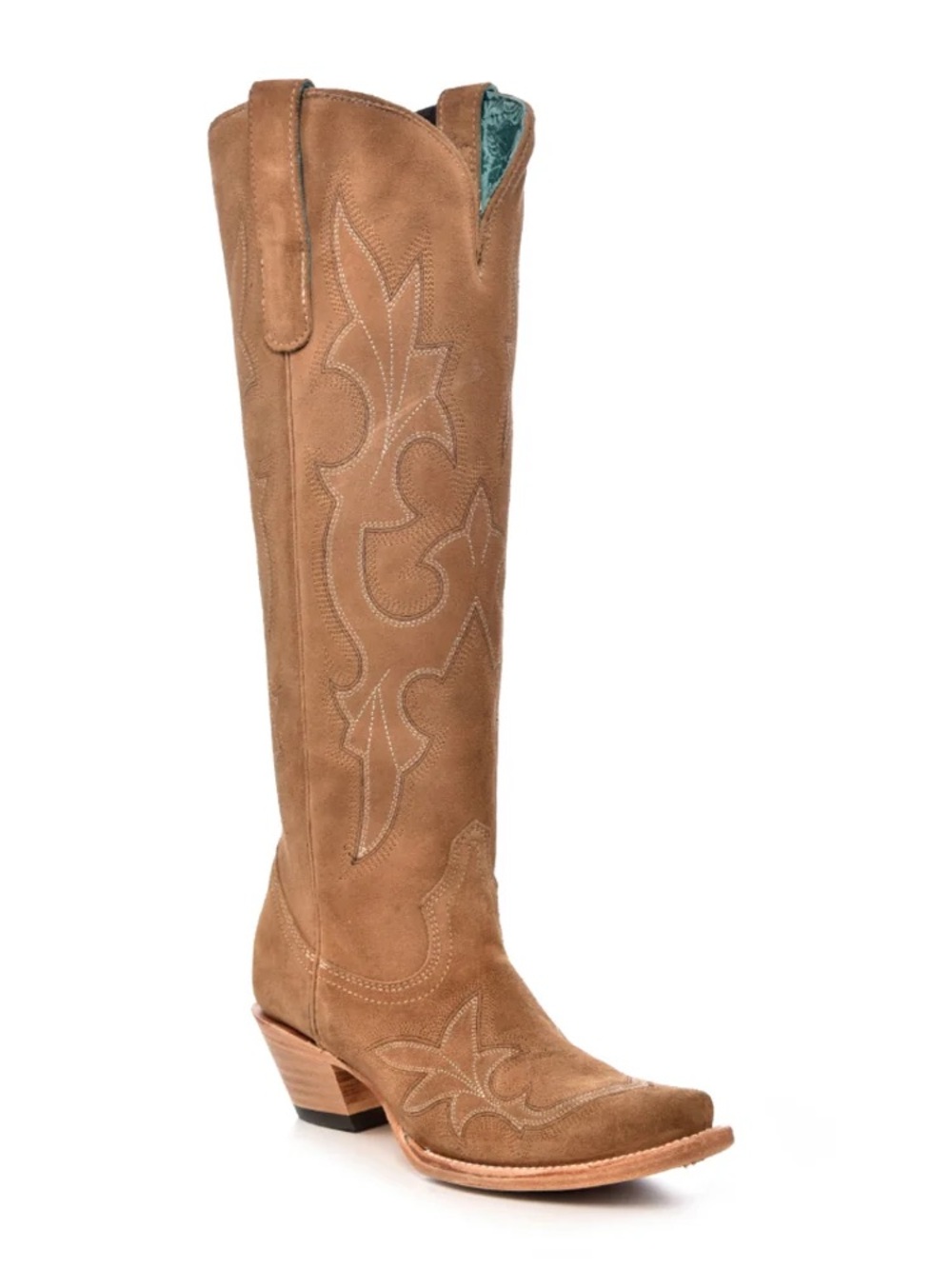Corral Women's Tall Tan Suede Western Boots sz 8.5 NWOT